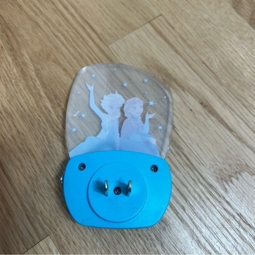 Frozen Elsa Anna Night Light Blue Kids Room Decor Disney